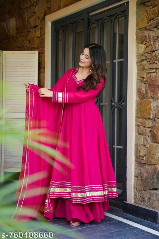 Vichitra Silk  Women Kurti With Dupatta & Bottomwear